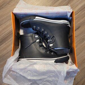 Rocket Dog Black Slick Rubber Boots *NEVER WORN* NWOT